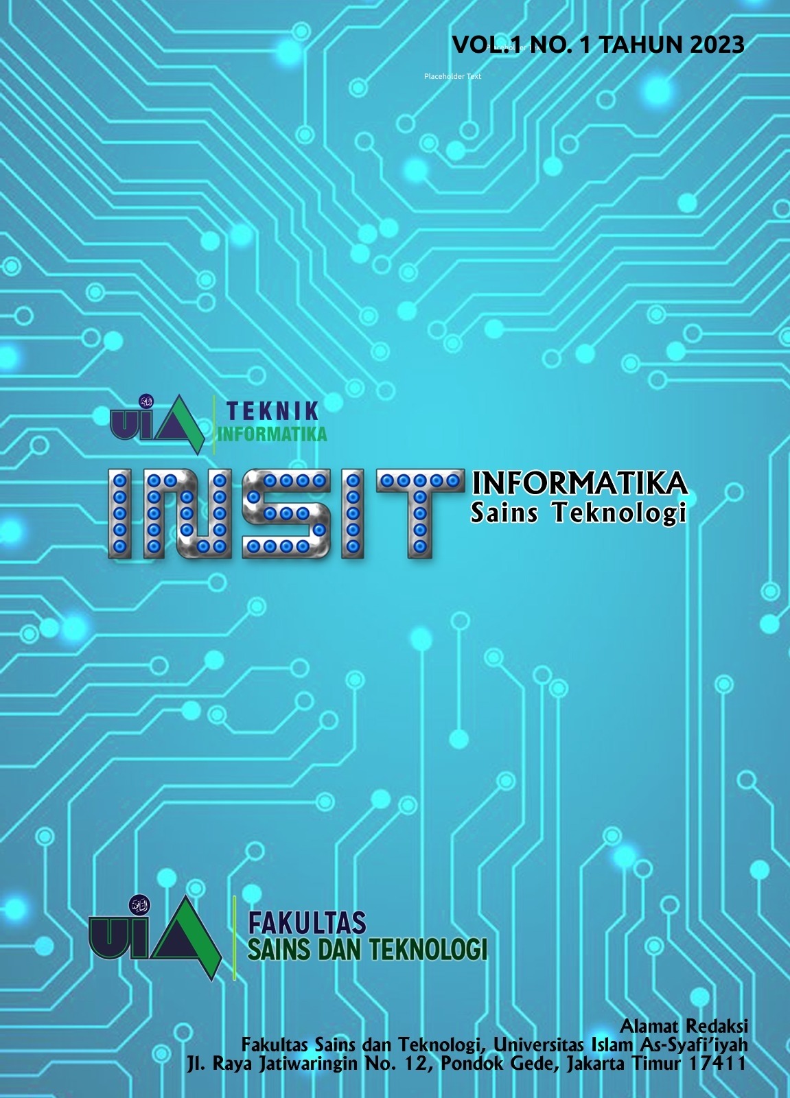 					View Vol. 1 No. 1 (2023): Jurnal perdana INSIT
				